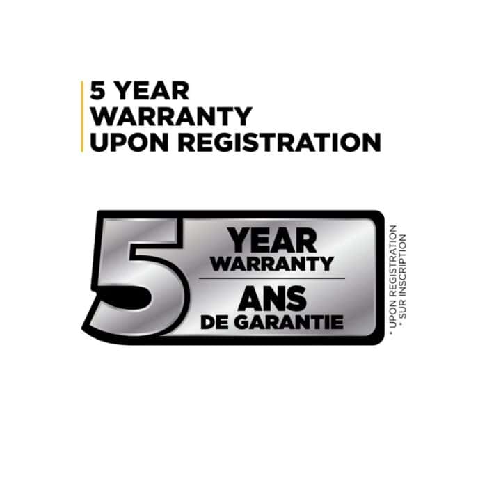 PCE 5 year warranty BE