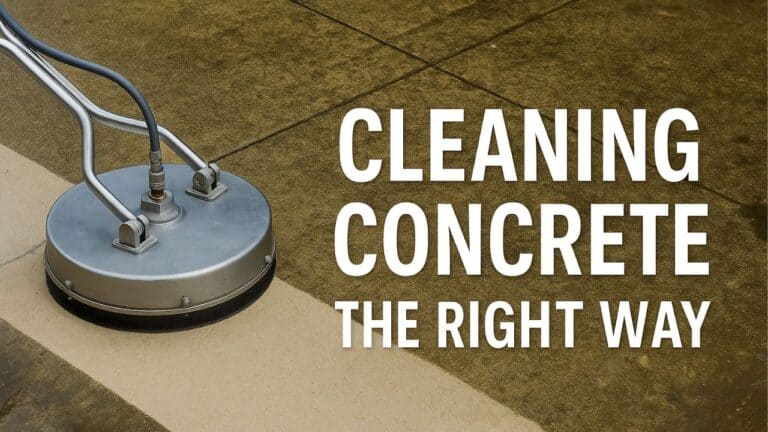 how to clean concrete surface cleaner