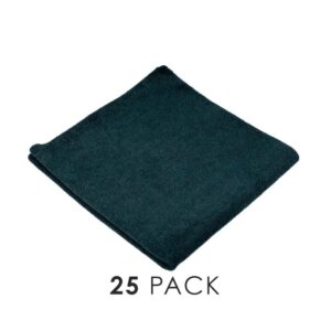 PCE Black Edgeless 245 Microfiber Towels–Pack of 25 TRC
