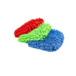 PCE Blue Chenille Wash Mitt 2 Pack TRC 1