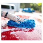 PCE Blue Chenille Wash Mitt 2 Pack TRC 2