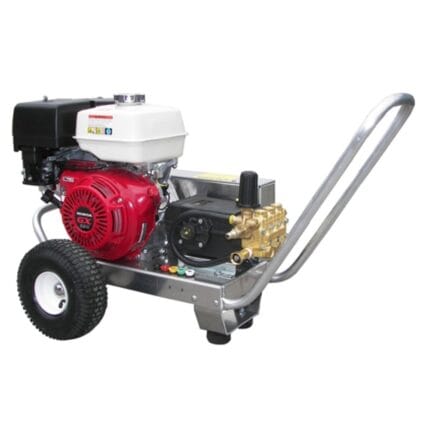 PCE Pressure Pro Professional 4000 PSI, Belt Drive Aluminum Frame Pressure Washer w General Pump & Honda GX390 Engine (EB4040HG 20) PP