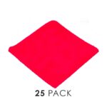 PCE Red Edgeless 245 Microfiber Towels–Pack of 25 TRC