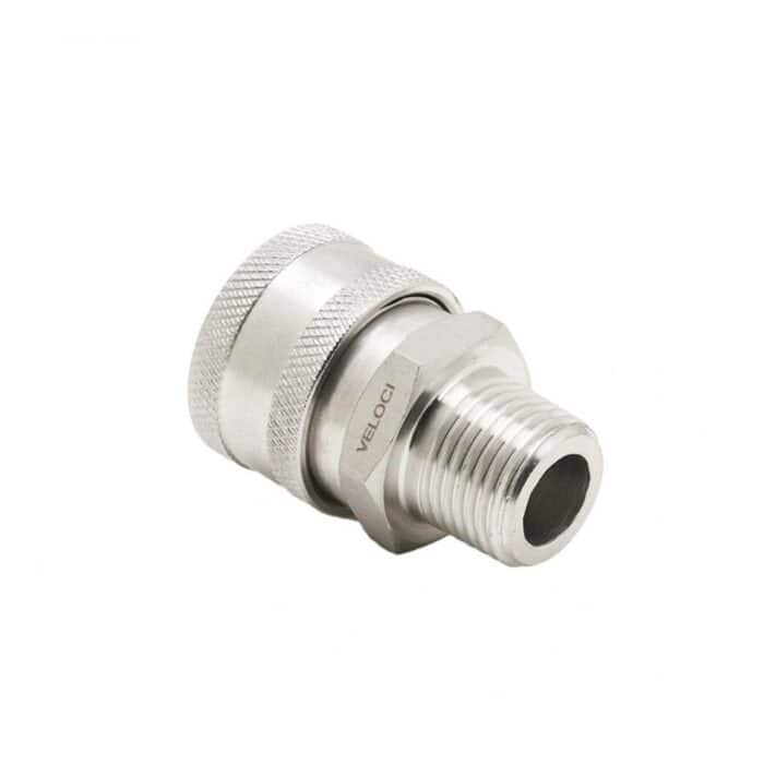 PCE Stainless Steel Coupler 12 MPT (24.0066) Veloci 1