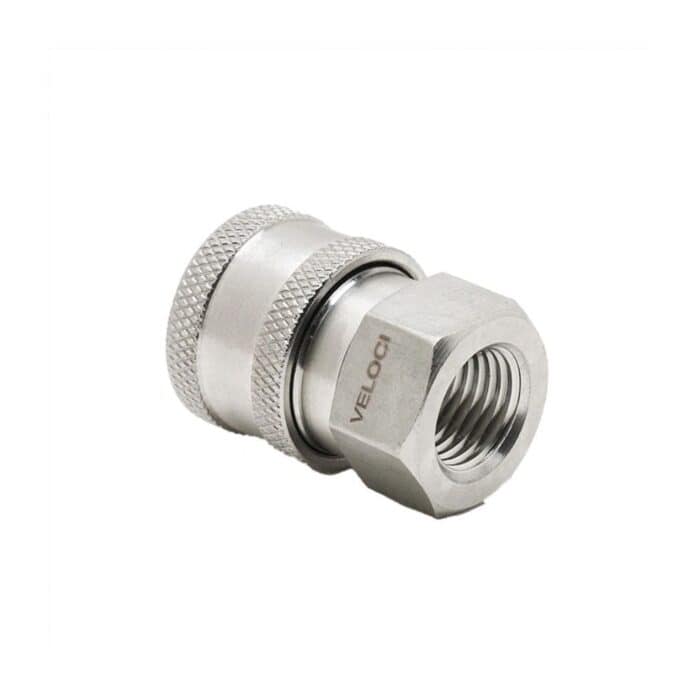 PCE Stainless Steel Coupler 14 FPT (24.0061) Veloci 1