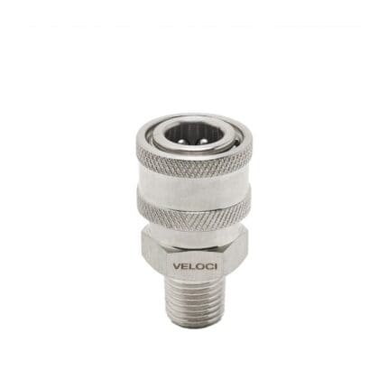 PCE Stainless Steel Coupler 14 MPT (24.0062) Veloci