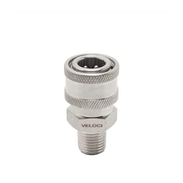 PCE Stainless Steel Coupler 14 MPT (24.0062) Veloci