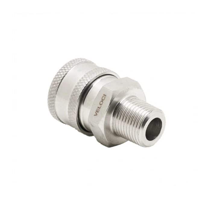 PCE Stainless Steel Coupler 38 MPT (24.0064) Veloci 1