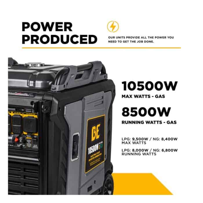 PCE 10,500 Watt Digital Inverter Generator BE10500IT BE 2