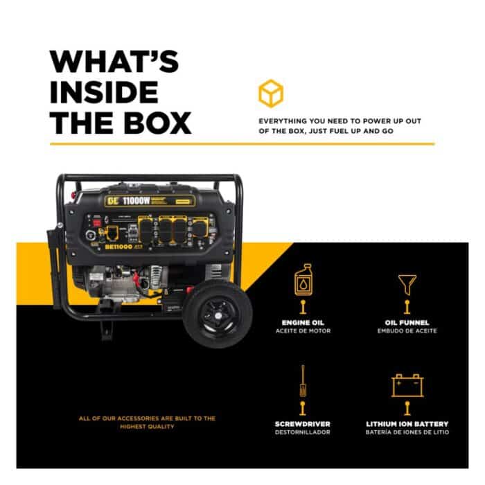 PCE 11,000 Watt Generator BE11000 BE 3