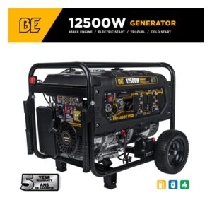 PCE 12,500 Watt Tri Fuel Generator BE12500T BE 1