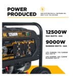 PCE 12,500 Watt Tri Fuel Generator BE12500T BE 2