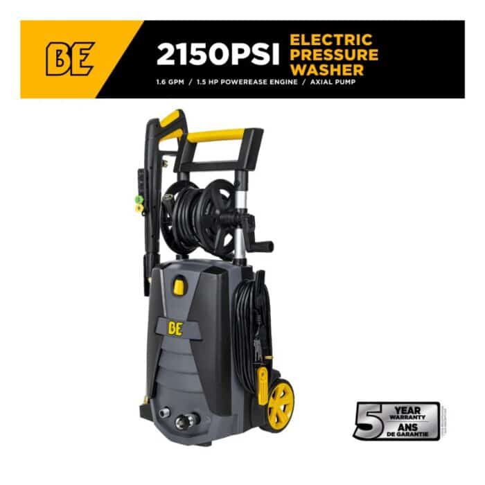 PCE 2,150 PSI 1.6 GPM Electric Pressure Washer with Powerease Motor and AR Axial Pump (P2115EN) BE 1
