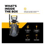 PCE 2,150 PSI 1.6 GPM Electric Pressure Washer with Powerease Motor and AR Axial Pump (P2115EN) BE 4