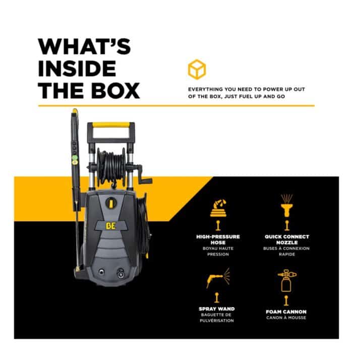 PCE 2,150 PSI 1.6 GPM Electric Pressure Washer with Powerease Motor and AR Axial Pump (P2115EN) BE 4