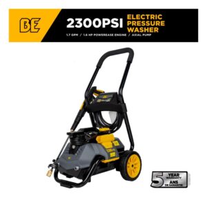 PCE 2,300 PSI 1.7 GPM Electric Pressure Washer with Powerease Motor and AR Axial Pump (P2314EN) BE 1