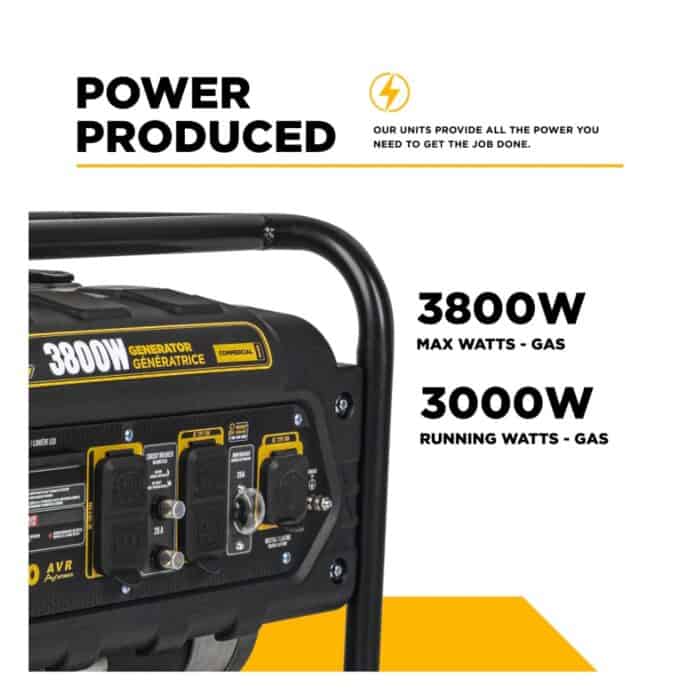 PCE 3,800 Watt Generator BE3800 BE 2