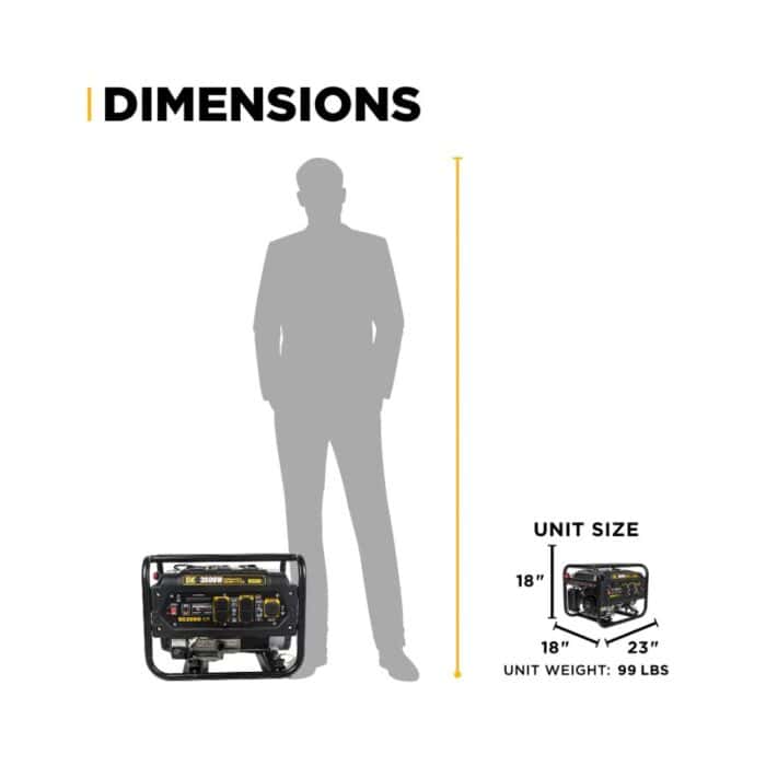 PCE 3,800 Watt Generator BE3800 BE 5