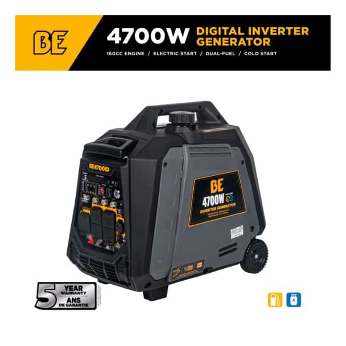 PCE 4,700 Watt Digital Inverter Generator BE4700ID BE 1