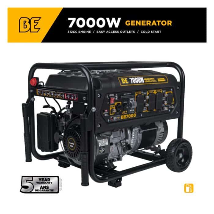 PCE 7,000 Watt Generator BE7000 BE 1