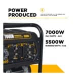 PCE 7,000 Watt Generator BE7000 BE 2