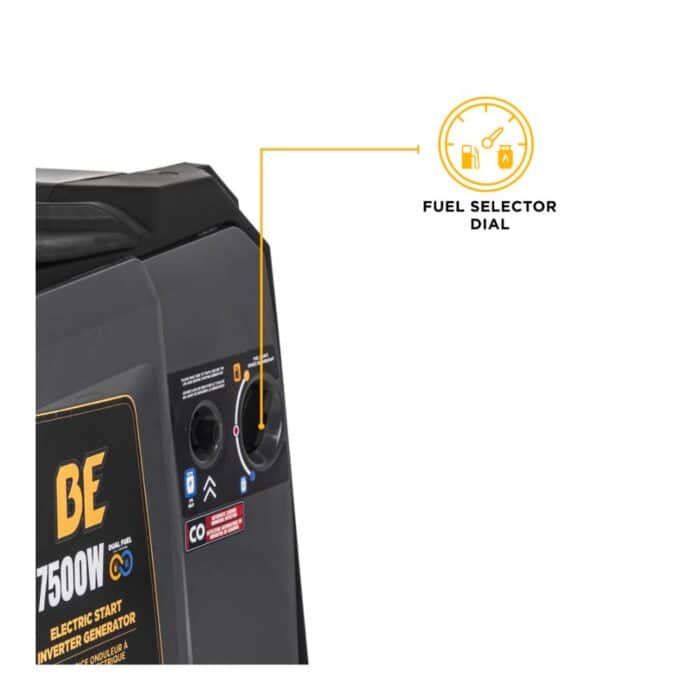 PCE 7,500 Watt Digital Inverter Generator BE7500ID BE 6