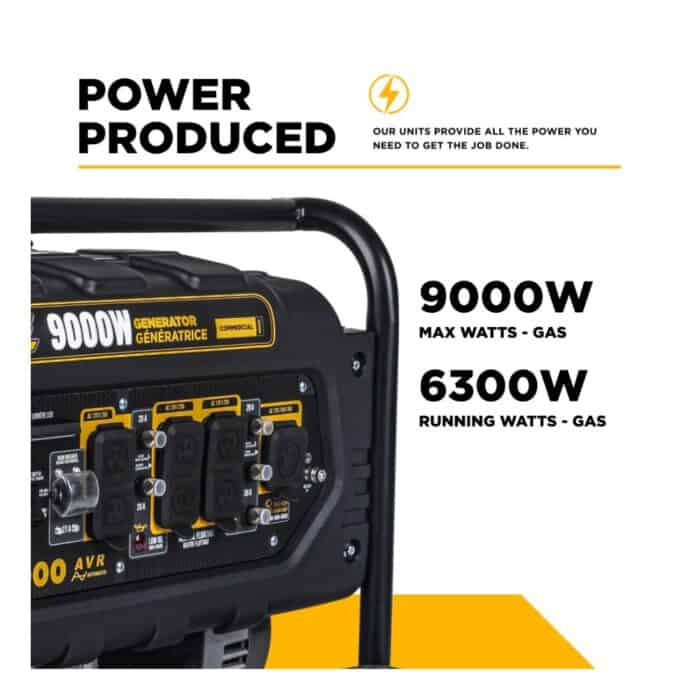 PCE 9,000Watt Generator BE9000 BE 2