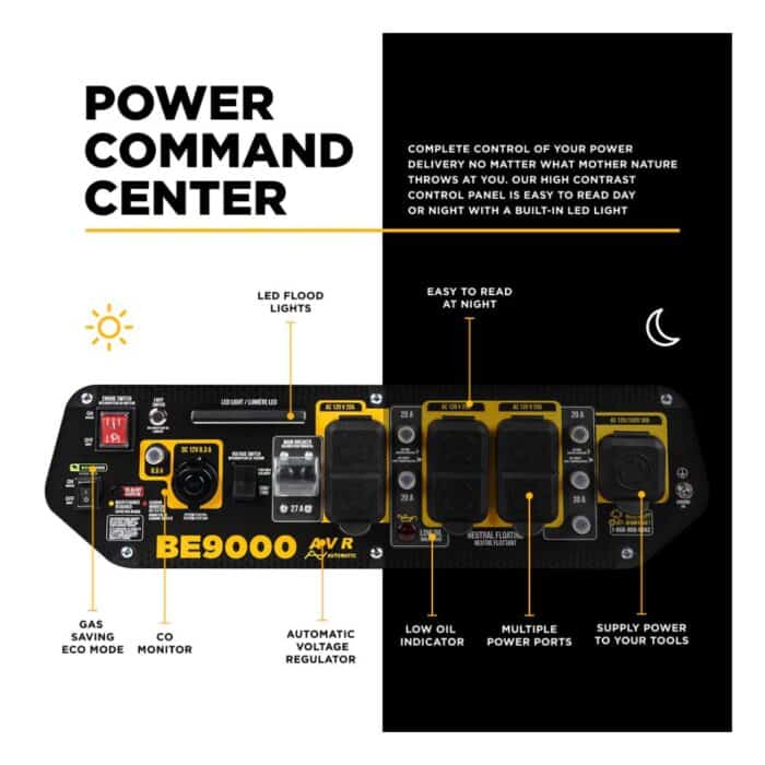 PCE 9,000Watt Generator BE9000 BE 5