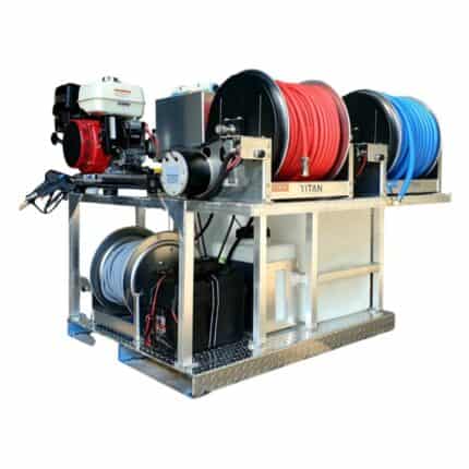 PCE Cyclone + PW Compact Soft Wash & Pressure Washer Truck Skid MWE