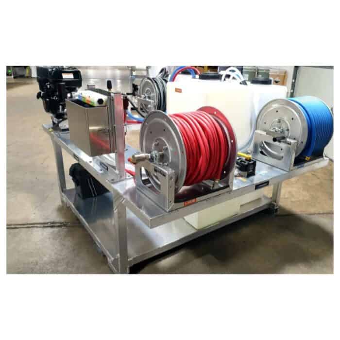PCE Cyclone + PW Soft Wash & Pressure Washer Truck Skid MWE 1