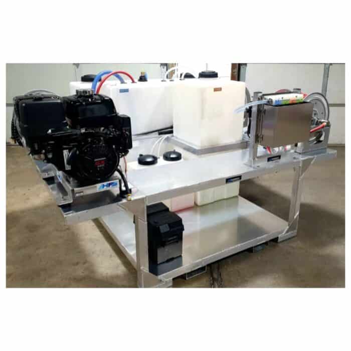 PCE Cyclone + PW Soft Wash & Pressure Washer Truck Skid MWE 2