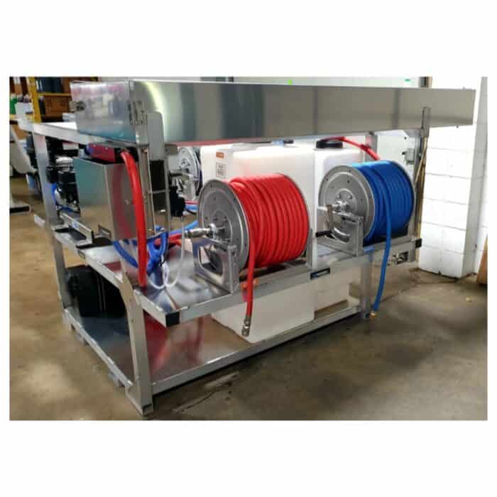 PCE Cyclone + PW Soft Wash & Pressure Washer Truck Skid MWE 5