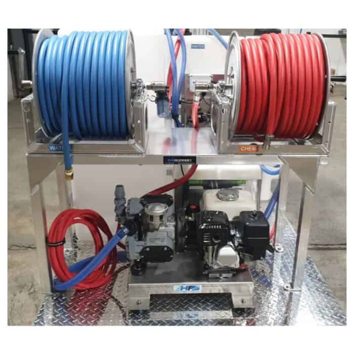 PCE Tsunami Soft Wash Skid System Honda GX200, Comet or AR Pump MWE 1