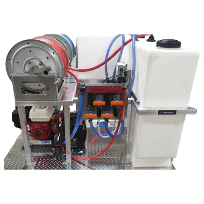 PCE Tsunami Soft Wash Skid System Honda GX200, Comet or AR Pump MWE 2
